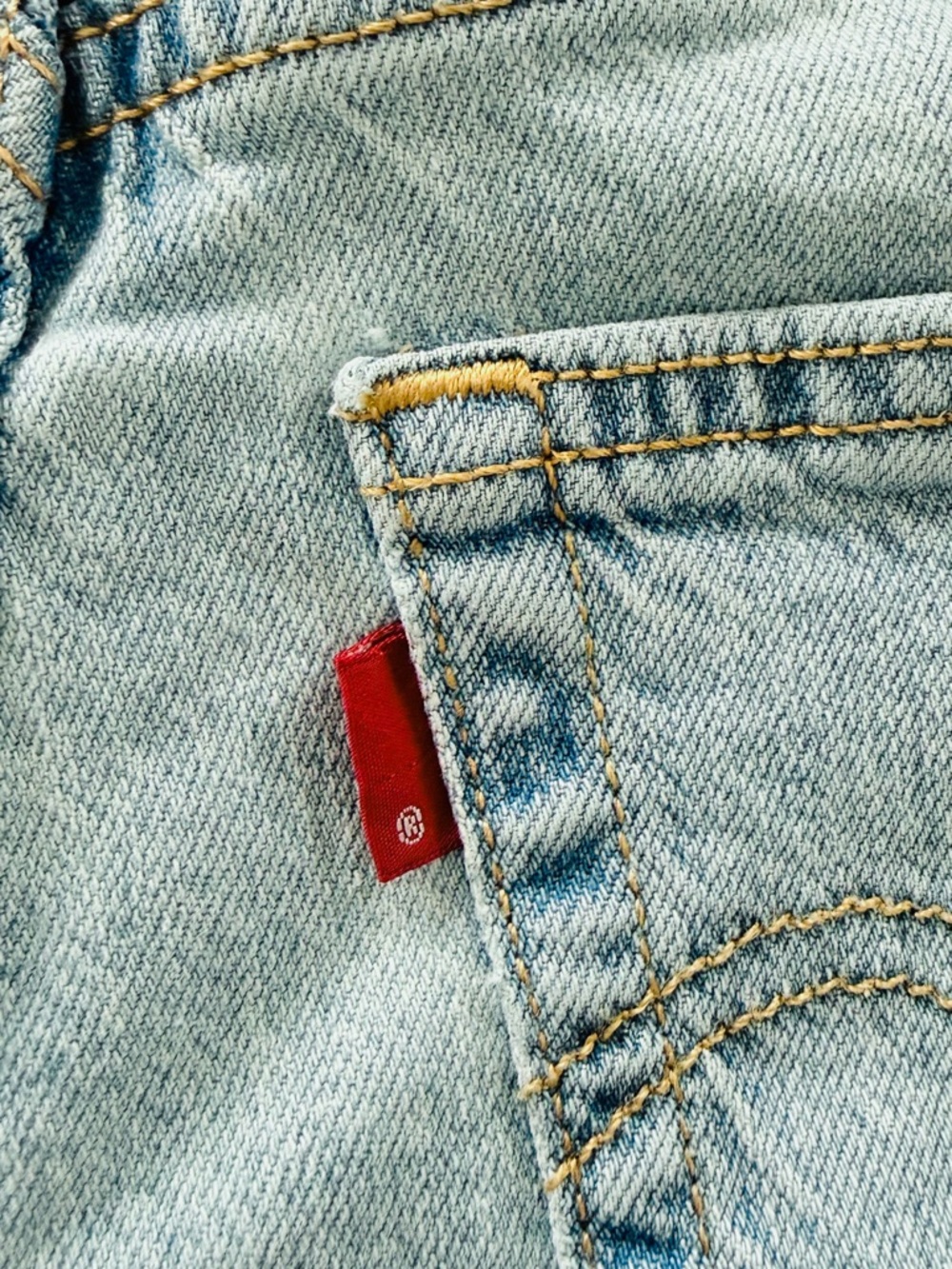 Levi’s Premium Ribcage Straight Ankle Jeans Light Wash High Rise  W28 L29 - Picture 8 of 12